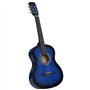 vidaXL Guitare Classique de Débutants et Enfants Instrument d'Apprentissage Instrument de Musique Musical Musicien Amateur Bleu 