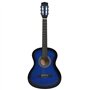 vidaXL Guitare Classique de Débutants et Enfants Instrument d'Apprentissage Instrument de Musique Musical Musicien Amateur Bleu 