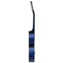 vidaXL Guitare Classique de Débutants et Enfants Instrument d'Apprentissage Instrument de Musique Musical Musicien Amateur Bleu 