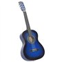 vidaXL Guitare Classique de Débutants et Enfants Instrument d'Apprentissage Instrument de Musique Musical Musicien Amateur Bleu 