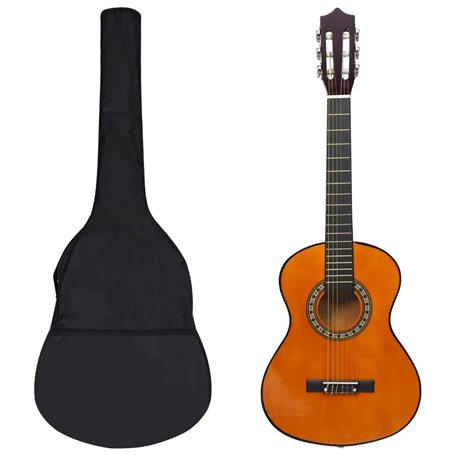 vidaXL ts-ideen Lot de 8 guitares classiques pour enfants débutants et amateurs 1/2" 34"
