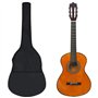 vidaXL ts-ideen Lot de 8 guitares classiques pour enfants débutants et amateurs 1/2" 34"