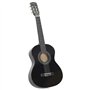 vidaXL ts-ideen Lot de 8 guitares classiques pour débutants et amateurs Noir 1/2" 34"