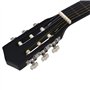 vidaXL ts-ideen Lot de 8 guitares classiques pour débutants et amateurs Noir 1/2" 34"
