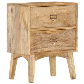 vidaXL Table de Chevet Armoire de Chevet Table de Nuit Armoire de Lit Meuble de Rangment avec 2 Tiroirs Chambre 40x35x55 cm Bois