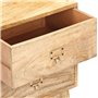 vidaXL Table de Chevet Armoire de Chevet Table de Nuit Armoire de Lit Meuble de Rangment avec 2 Tiroirs Chambre 40x35x55 cm Bois