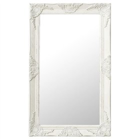vidaXL Miroir Mural Style Baroque Miroir Suspendu Décoratif Garde-Robe Dressing Rectangulaire Chambre à Coucher Maison Intérieur
