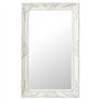 vidaXL Miroir Mural Style Baroque Miroir Suspendu Décoratif Garde-Robe Dressing Rectangulaire Chambre à Coucher Maison Intérieur