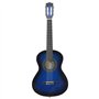 vidaXL Guitare classique pour débutants, enfants, musiciens amateurs, guitares de concert, instrument de musique Bleu 1/2 34"