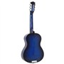 vidaXL Guitare classique pour débutants, enfants, musiciens amateurs, guitares de concert, instrument de musique Bleu 1/2 34"