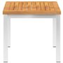 Table d appoint de jardin 45x45x38 cm Bois d acacia et inox
