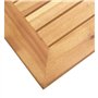Table d appoint de jardin 45x45x38 cm Bois d acacia et inox