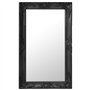 vidaXL Miroir Mural Style Baroque Noir 50 x 80 cm