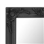 vidaXL Miroir Mural Style Baroque Noir 50 x 80 cm