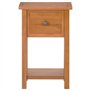 vidaXL Solide Table à Revues avec Tiroir Table d'Appoint Porte-revues Salon Salle à Manger Chambre à Coucher Intérieur 35x27x55 