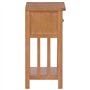 vidaXL Solide Table à Revues avec Tiroir Table d'Appoint Porte-revues Salon Salle à Manger Chambre à Coucher Intérieur 35x27x55 