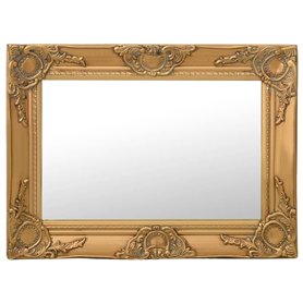 vidaXL Miroir Mural Baroque doré 60 x 40 cm