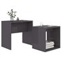 Couchtisch-Set Hochglanz-Grau 48 x 30 x 45 cm Spanplatte