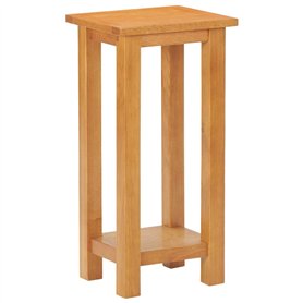 vidaXL Table d'appoint 27 x 24 x 55 cm chêne Massif et MDF
