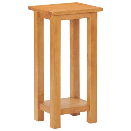 vidaXL Table d'appoint 27 x 24 x 55 cm chêne Massif et MDF