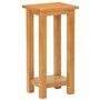 vidaXL Table d'appoint 27 x 24 x 55 cm chêne Massif et MDF