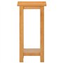 vidaXL Table d'appoint 27 x 24 x 55 cm chêne Massif et MDF