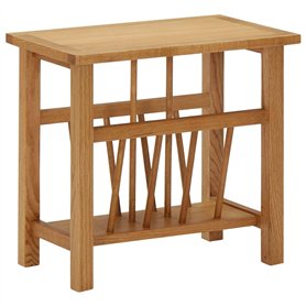 vidaXL Solide Table à Revues Table d'Appoint Porte-revues Salon Salle à Manger Chambre à Coucher Intérieur 45x27x42 cm MDF Bois 