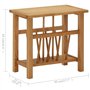 vidaXL Solide Table à Revues Table d'Appoint Porte-revues Salon Salle à Manger Chambre à Coucher Intérieur 45x27x42 cm MDF Bois 