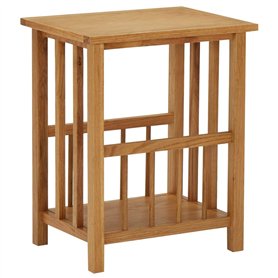 vidaXL Solide Table à Revues Table d'Appoint Porte-revues Salon Salle à Manger Chambre à Coucher Intérieur 45x35x55 cm MDF Bois 