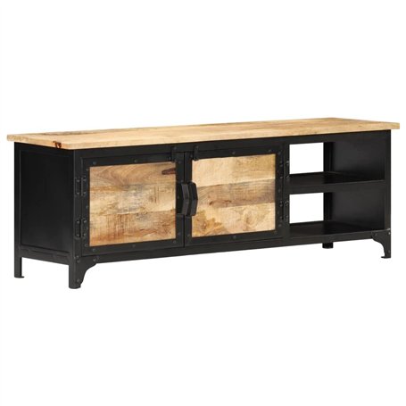 vidaXL Meuble TV Armoire Basse Meuble Divertissement avec 2 Portes et 2 Etagères Salon Salle de Séjour Intérieur 120x30x40 cm Bo