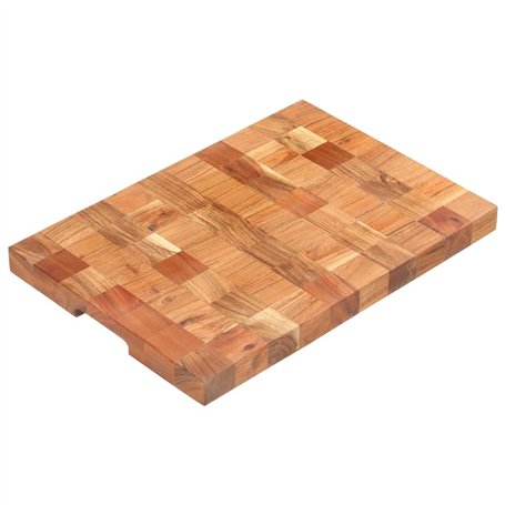 vidaXL Planche à Découper Planche de Cuisine Coupe Légume Fruits Viande Plats Poisson Accessoire de Cuisine Maison 50x34x3,8 cm 