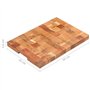 vidaXL Planche à Découper Planche de Cuisine Coupe Légume Fruits Viande Plats Poisson Accessoire de Cuisine Maison 50x34x3,8 cm 