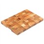 vidaXL Planche à Découper Planche de Cuisine Coupe Légume Fruits Viande Plats Poisson Accessoire de Cuisine Maison 50x34x3,8 cm 