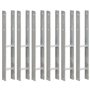 vidaXL Lot de 6 Supports de Poteau Argent 8 × 6 × 60 cm Acier galvanisé