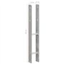 vidaXL Lot de 6 Supports de Poteau Argent 8 × 6 × 60 cm Acier galvanisé