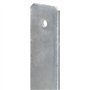 vidaXL Lot de 6 Supports de Poteau Argent 8 × 6 × 60 cm Acier galvanisé