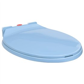 vidaXL Siège de Toilette à Fermeture en Douceur Abattant WC Lunette Cuvette Salle de Bain Maison Restaurant Hôtel Magasin Ovale 