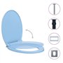 vidaXL Siège de Toilette à Fermeture en Douceur Abattant WC Lunette Cuvette Salle de Bain Maison Restaurant Hôtel Magasin Ovale 