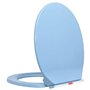 vidaXL Siège de Toilette à Fermeture en Douceur Abattant WC Lunette Cuvette Salle de Bain Maison Restaurant Hôtel Magasin Ovale 