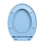 vidaXL Siège de Toilette à Fermeture en Douceur Abattant WC Lunette Cuvette Salle de Bain Maison Restaurant Hôtel Magasin Ovale 