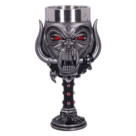 Nemesis Now Verre sous Licence Officielle Motorhead Snaggletooth Warpig, Argent, 20,5 cm