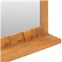 vidaXL Miroir Mural avec étagère 60 x 12 x 40 cm en Teck Massif