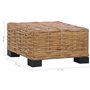 vidaXL Table Basse Table d'Appoint Table de Salon Bout de Canapé Table de Canapé Salle de Séjour Maison Intérieur 47x47x28 cm Ro