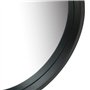 vidaXL Miroir Mural avec Sangle Noir 50 cm