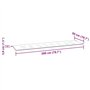 Coussin pour Banc de Jardin Taupe 200 × 50 × 3 cm