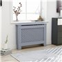vidaXL Revêtement pour radiateur Anthracite 112 x 19 x 81 cm MDF