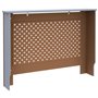vidaXL Revêtement pour radiateur Anthracite 112 x 19 x 81 cm MDF