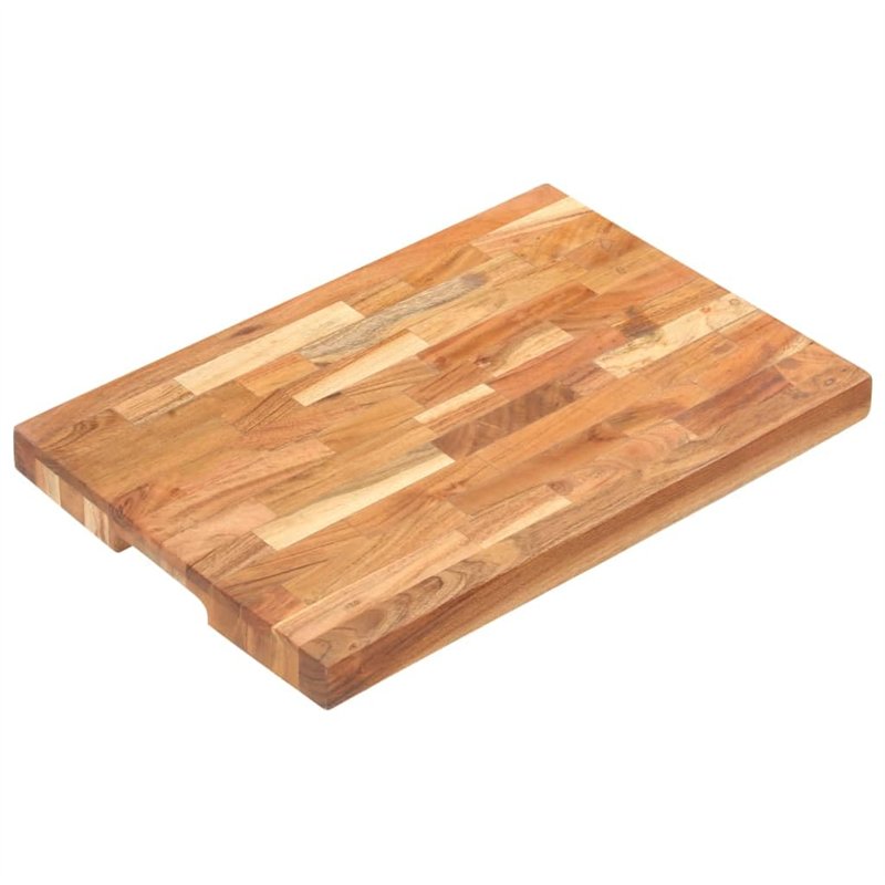 Hackblock 50x35x4 cm Akazie Massivholz