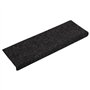 vidaXL Tapis d'Escalier 15 pcs, Protection d'Escalier Antidérapante, Moquette de Marches, Décoration Intérieur, Tissu Aiguilleté