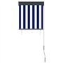Store Enrouleur extérieur 60x250cm Bleu et Blanc